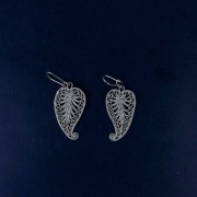 Серьги листик